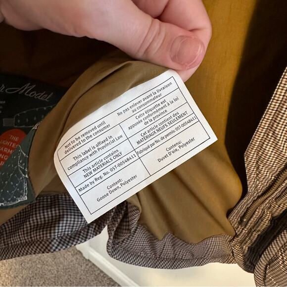 Eddie Bauer Brown Hunting Skyliner Goose Down Puffer Jacket Small - Picture 7 of 16